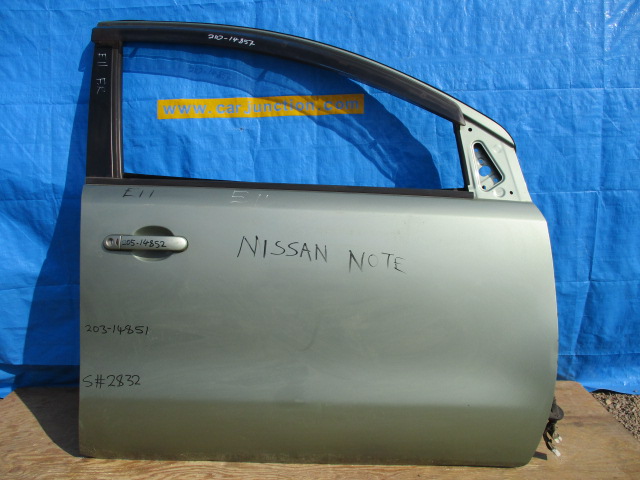 Used Nissan Note DOOR SHELL FRONT RIGHT
